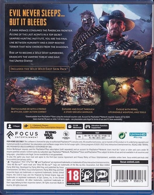 Evil West - PS5 (A Grade) (Genbrug)